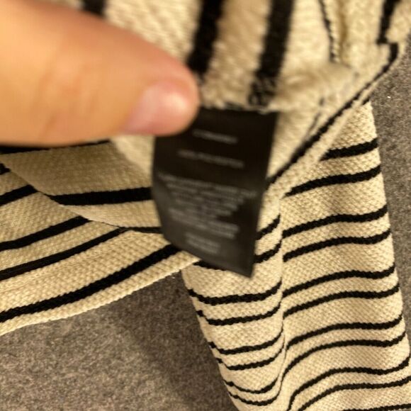 Sanctuary Sweater Pullover Women XL White Striped Knit Crew Neck Long Sleeve - Picture 6 of 9